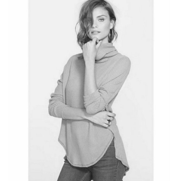 WE THE FREE Waffle Weave Kristina Cowl Neck Sweater - Picture 7 of 8